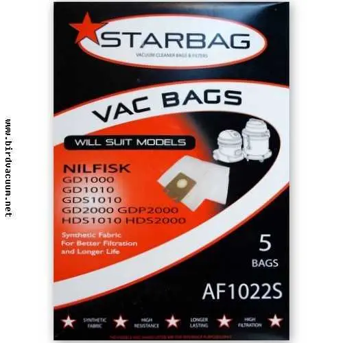 (image for) AF1022S Nilfisk GD1000 -2000 Synthetic Bags