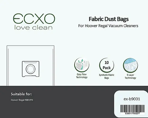 (image for) ECXO Hoover Regal 9001PH Vacuum Bags (10)