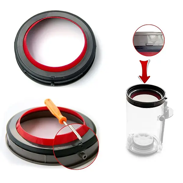 (image for) Dyson V10 (SV12) Dustbin Upper Seal Ring
