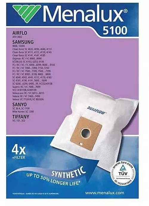 (image for) Menalux 5100 Vacuum Cleaner Bags